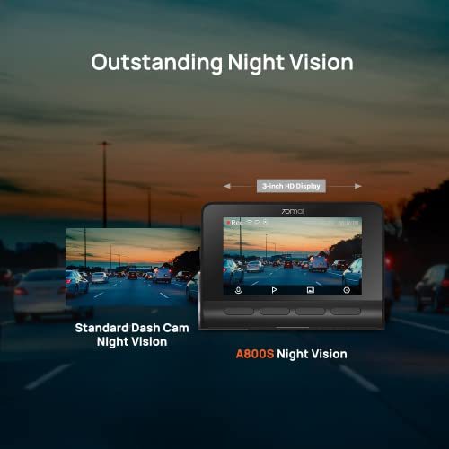 4K Dash Cam 24H Support Parking Monitor Rear