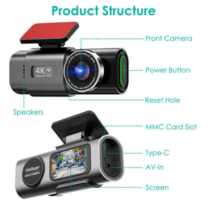 4K Car Dash Cam