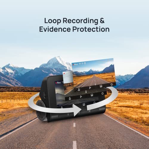 4K Dash Cam 24H Support Parking Monitor Rear