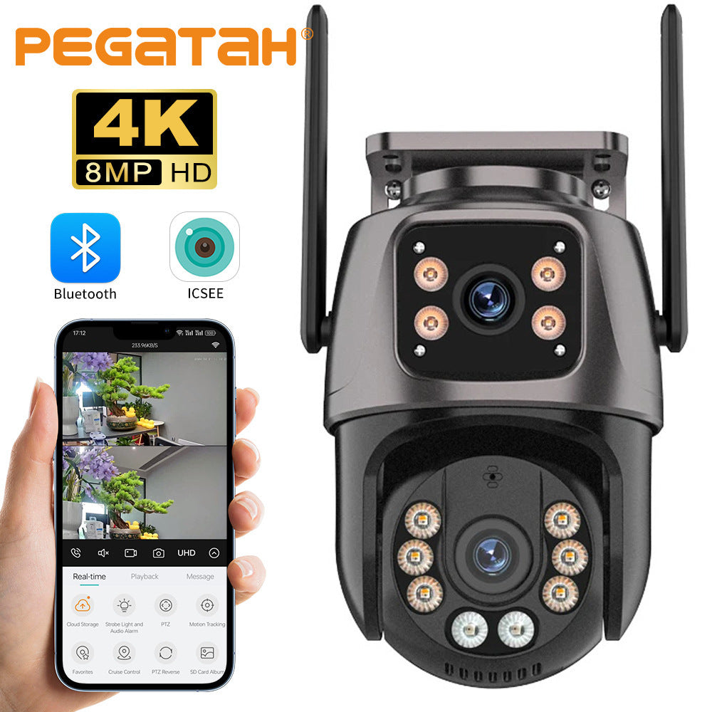 Wireless Outdoor Dual Lens Security Camera