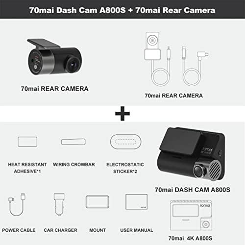 4K Dash Cam 24H Support Parking Monitor Rear